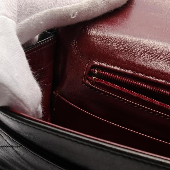 Chanel Matelasse W Flap Shoulder Bag Lambskin Black - Picture 9 of 9